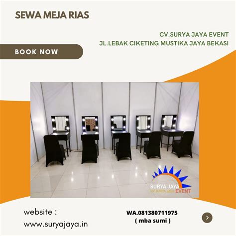 Rental Meja Rias EJIP Kabupaten Bekasi Harga Murah