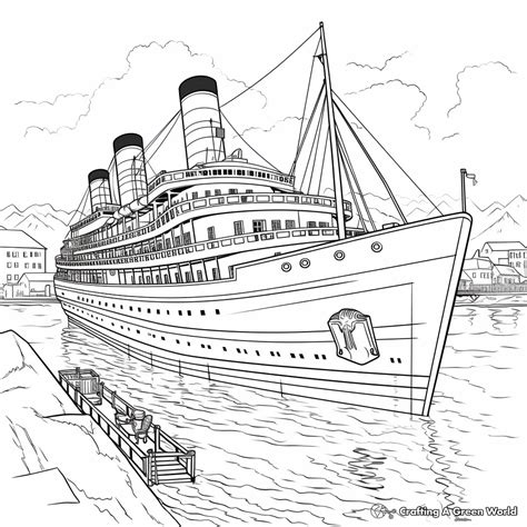 Titanic Sinking Coloring Pages