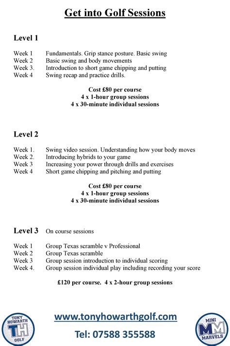 Get into Golf – Tony Howarth Golf