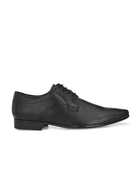 Hitz Men's Black Synthetic Lace-up Formal Shoes – Hitz Shoes Online