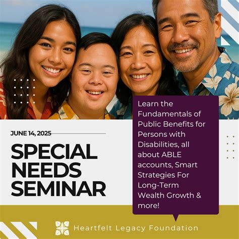 Special Needs Seminar for Families, Neil S Blasidell Center, Honolulu ...