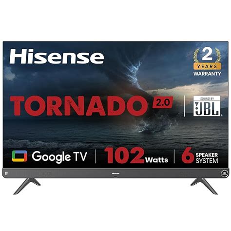 Hisense 126 cm (50 inches) Tornado 2.0 Series 4K Ultra HD Smart LED ...