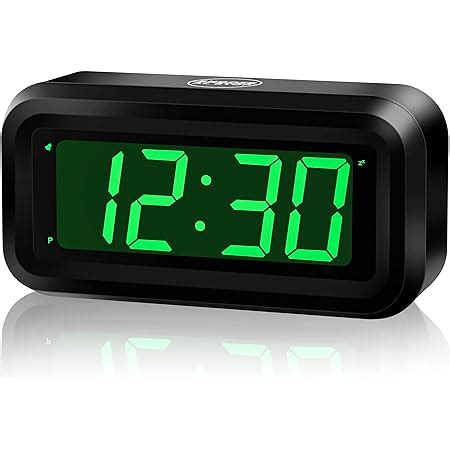 Buy KWANWA Alarm Clock, Wall Clock, 1.2inch LED Digital Clock ...