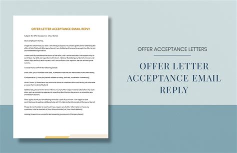 Offer Letter Acceptance Email 的图像结果
