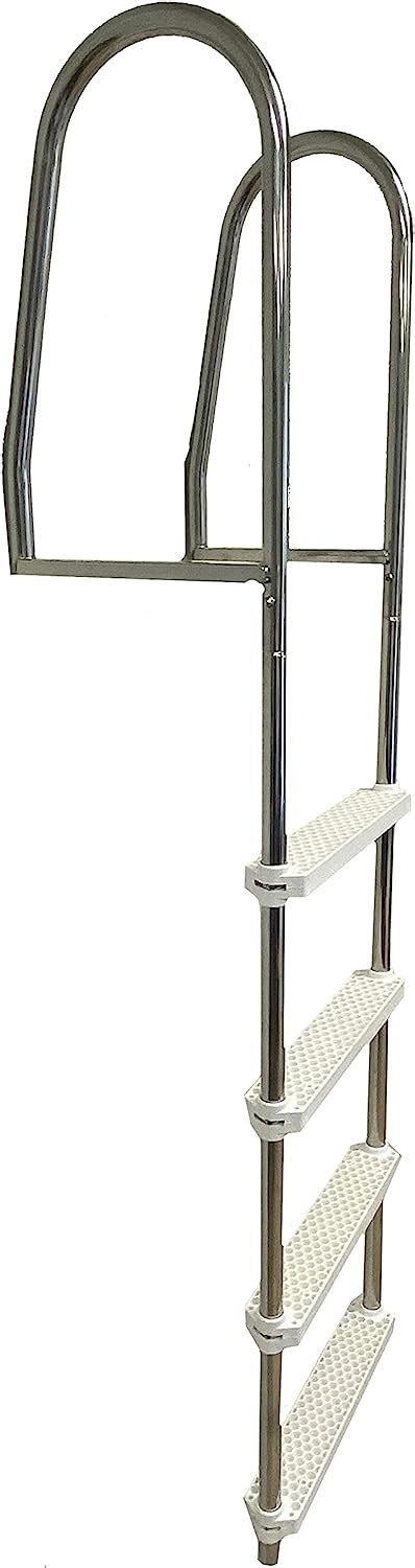 Buy classAcustoms #77300104 4 Step 304 Stainless Steel Boat Ladder ...