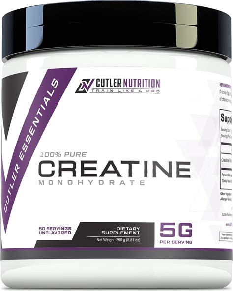 CutlerNutrition Cutler Nutrition Pure Creatine Monohydrate - 5g Per ...