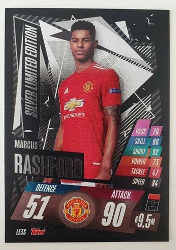 2020/21 Match Attax UEFA - Marcus Rashford Silver | Ubuy India