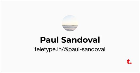 Paul Sandoval — Teletype