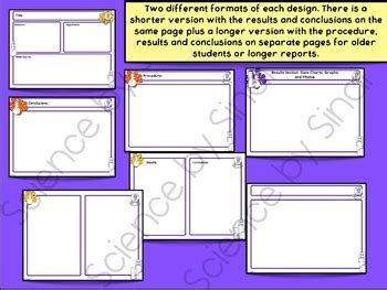 LAB REPORT TEMPLATES Digital Science Interactive Notebook Printables