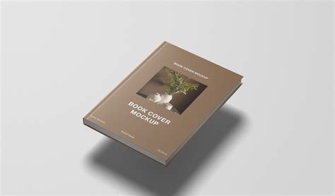 Floating Hardcover Book Free Mockup – PSD Template Download