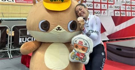 Yareli Acevedo gana el bronce en la copa de naciones de pista, en Hong Kong
