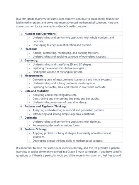 Fifth Grade Math 的图像结果