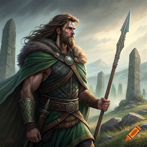 Fionn mac Cumhaill (Finn MacCool), Irish and Manx legend hero on Craiyon