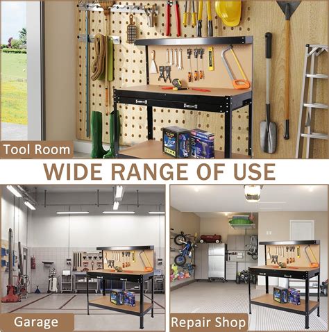 SPOWAY 63'' Garage Workbench, 300 Lbs Load Capacity Heavy India | Ubuy