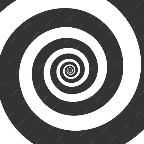 Premium Vector | Hypnotic spiral. hypnotic swirl circular, illustration ...