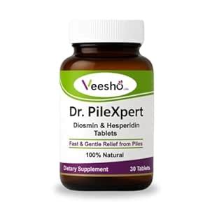 Buy Dr. PileXpert Diosmin 900mg Hesperidin 100mg Supplement for Piles ...