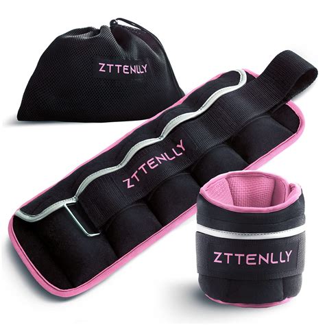 ZTTENLLY Adjustable Ankle Weights 1 To 2/5/10/20 LBS Pair with Carry ...