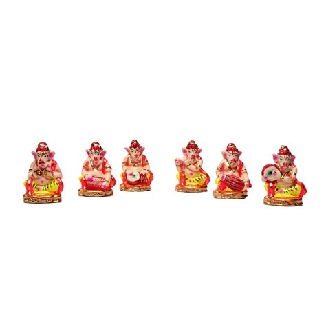 Ganesh Music Set Clay Dolls – Ragaarts