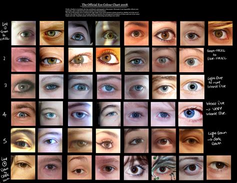 Eye Color Test Chart 的图像结果