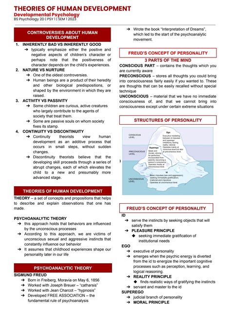 SOLUTION: Developmental Psychology Theories of Human Development ...