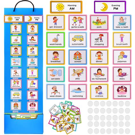 Chengu Visual Schedule For Kids With Autism Toddler Chore Chart ...