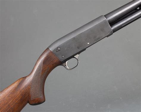Lot - Ithaca, Model 37 pump action single barrel shotgun,