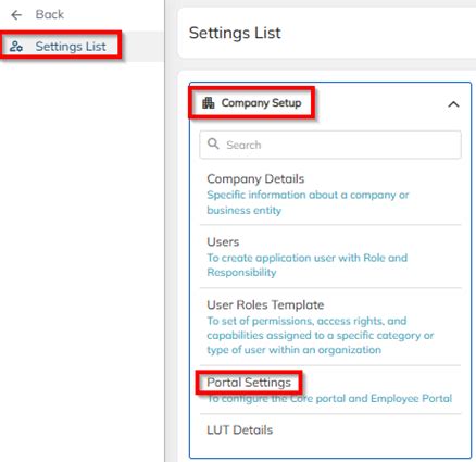 ESS Portal Exit process flow configuration : StaffingGo Support