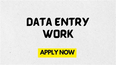 Work From Home Job's in Computer Data Entry Work -100 Hiring | Lovely ...