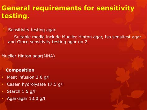 Microbiological culture sensitivity test | PPTX
