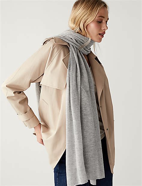 Buy Pure Cashmere Oversized Scarf at Marks & Spencer