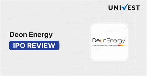 Deon Energy IPO: Check Date, Price Band, Lot Size, & Details