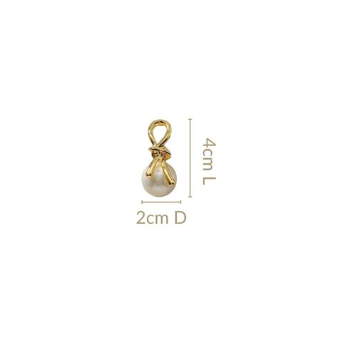 Jewellery Online - Premium Gold Knot Lustrous Pearl Drop Earrings ...