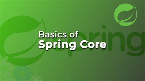 Spring Core Basics 的图像结果