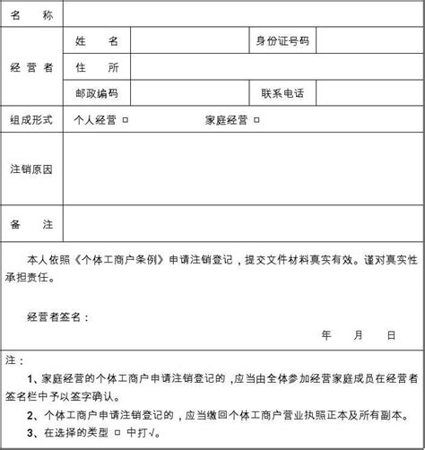青山湖所依职权注销个体工商户登记决定书