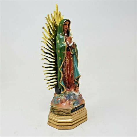 Virgen De Guadalupe, Statue 8" inch Regular** Our Lady Of Guadalupe ...