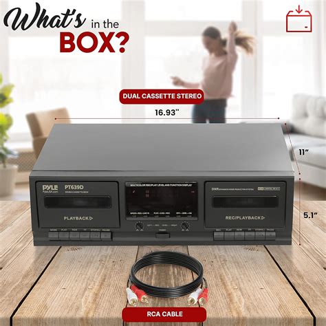 Pyle Dual Cassette Deck Stereo - Hi-Fi Sound, India | Ubuy