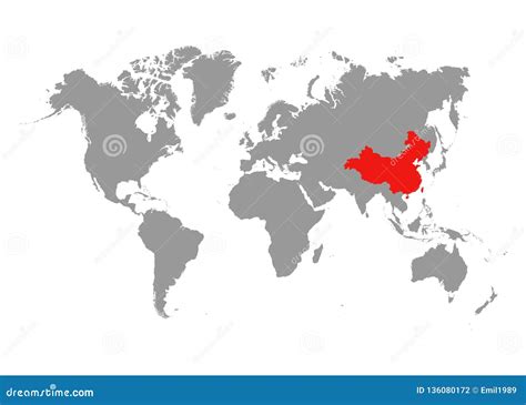 China On World Map