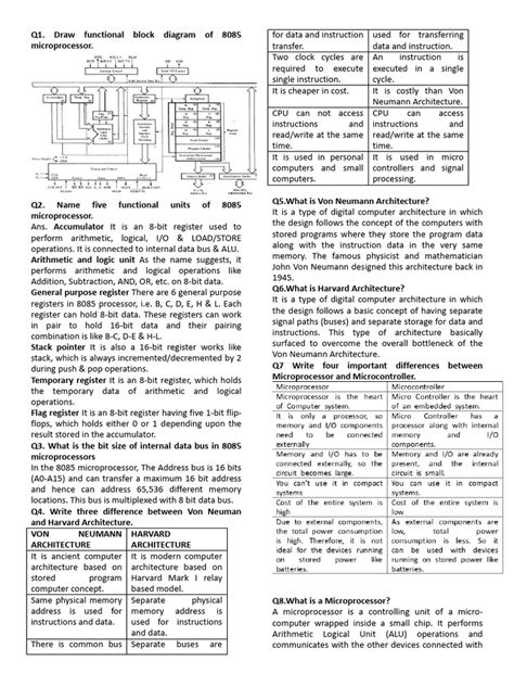 Image result for Microprocessor Chapter 2 PDF Notes