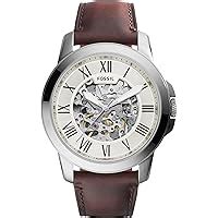 Buy Fossil Men Leather Grant Analog Off-White Dial Watch-Me3099, Band ...