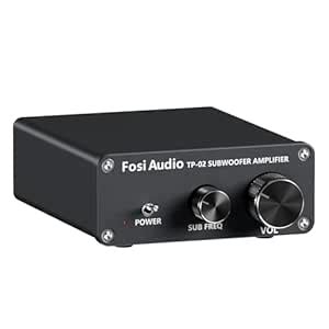 Fosi Audio TP-02 Subwoofer Amplifier Home Audio, Mini Bass Amp Mono ...