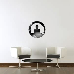 Sticker Hub 25 cm Acrylic 3D Buddha Acrylic Mirror Wall Sticker (Black ...