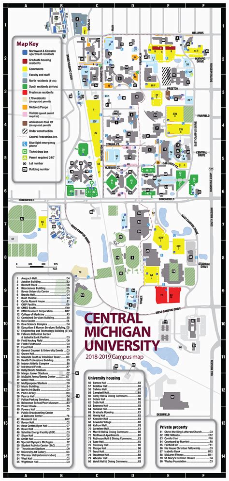 University Of Michigan Campus Map PDF