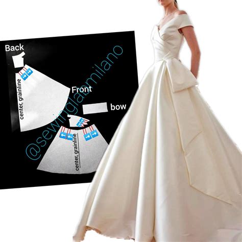 Off shoulder bridal dress - Sewing Lab Milano
