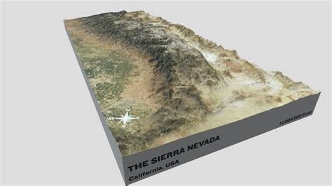 Map Sierra Mountains