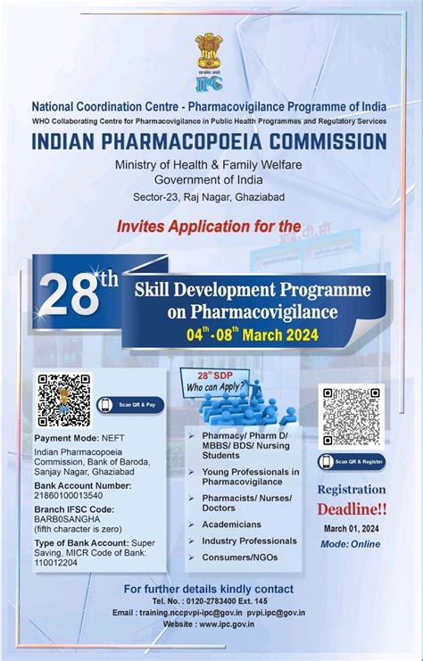 Indian Pharmacopoeia invite application for.