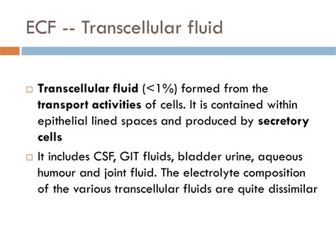 PPT - Fluid compartment, function & balance PowerPoint Presentation ...