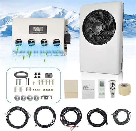 Amazon.com: 12 Volt Dc Air Conditioner Split 800W AC Unit for Truck ...