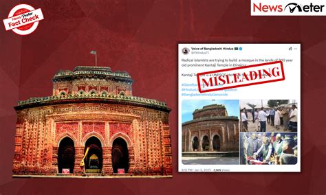 Fact Check: Kantaji Temple land in Bangladesh targeted for mosque ...