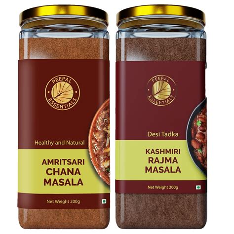 Peepal Essentials Amritsari Chana Masala And Kashmiri Rajma Masala ...