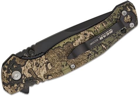 Bear & Son Bear Edge Brisk 2.0 Sideliner Flipper Knife 3.13" 440 Black Drop Point Blade ...